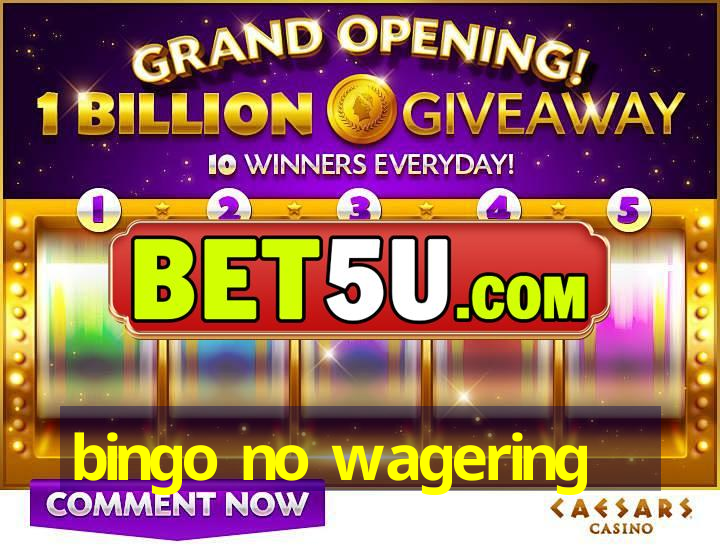 bingo no wagering